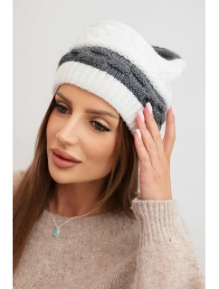 Čepice s rolováním Magda K293 camel