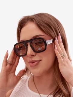 Dámské sluneční brýle s UV filtrem Černo-hnědé