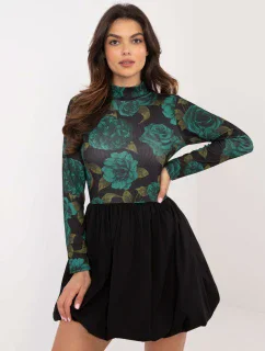 Šaty DHJ SK model 20590129 černé a zelené - FPrice