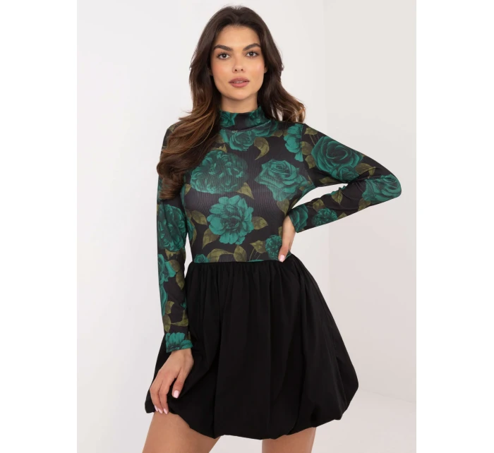 Šaty DHJ SK model 20590129 černé a zelené - FPrice