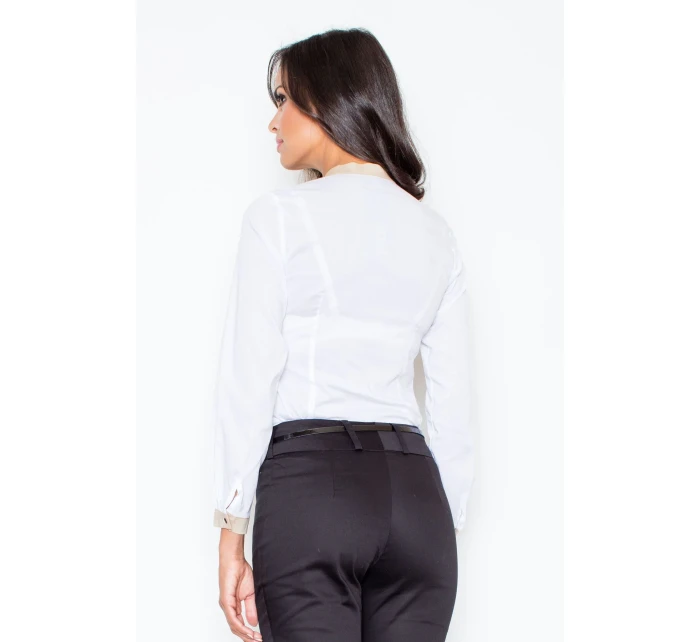 Košile Lenora M157 bílá - Figl