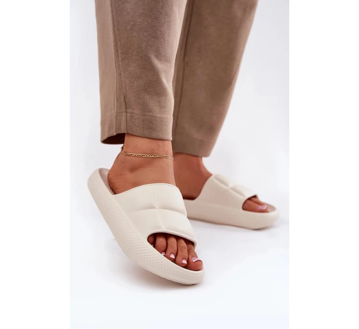 Dámské pěnové pantofle LEE MAYA SLIDER WOMEN LOW – béžové