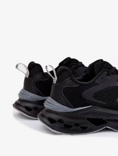 Pánské sportovní boty na platformě Big Star – černé