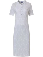Dámská noční košile 11231-116 -4 bílá-šedá potisk- Pastunette