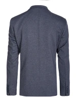 Pánské jednořadové sako v tmavě modré barvě FashionStreet MX0627