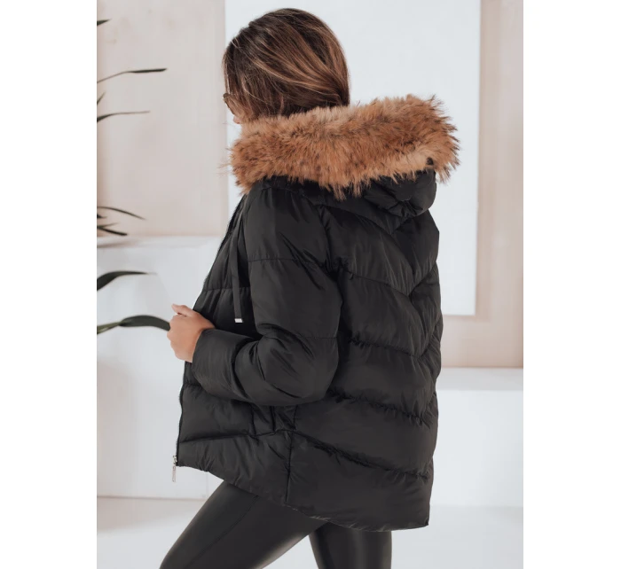 Dámská prošívaná bunda černá FashionStreet TY5126