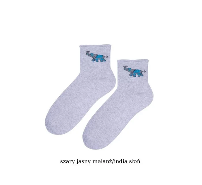 Vzorované netlačící ponožky Steven art.099 35-40