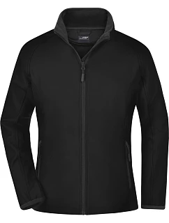 Daiber JN 1129 Dámská 2-vrstvá promo softshellová bunda 02.1129 black/black