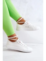 Nízké kožené Tenisová obuv Big Star JJ274007 Bílá Nízké kožené Tenisová obuv Big Star JJ274007 Bílá