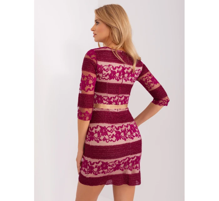 Šaty LK SK 507231.71P fialové