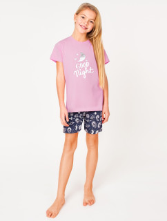 Dívčí krátké bavlněné pyžamo model 17534714 Vícebarevné - Yoclub