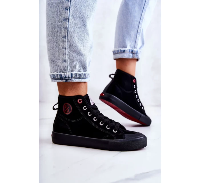 Dámské vysoké tenisky Cross Jeans JJ2R4055C černá Dámské vysoké tenisky Cross Jeans JJ2R4055C černá