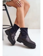 Zazoo 2947 Wsuwane Botki Damskie Ze Skóry Naturalnej Czarne Zazoo 2947 Wsuwane Botki Damskie Ze Skóry Naturalnej Czarne