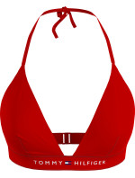 Dámské plavky horní díl FIXED TRIANGLE PADDED BIKINI TOP UW0UW04109XLG červená - Tommy Hilfiger