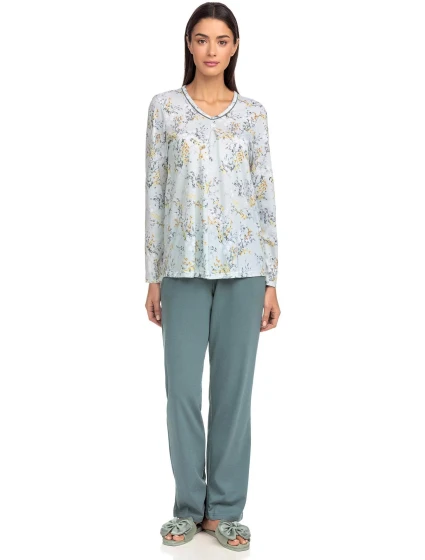 Klasické dámské pyžamo Tina  gray s model 16257670 - Vamp