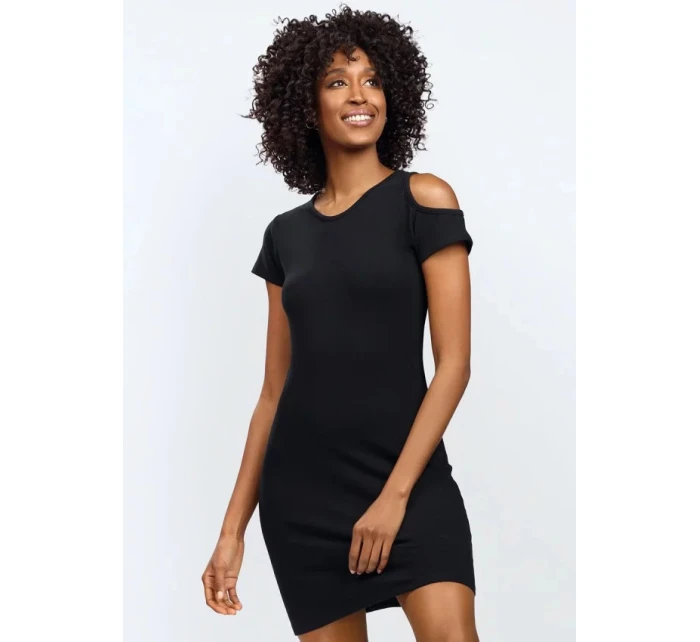 Dámská noční košilka Slip Esi černá - DKaren Dámská noční košilka Slip Esi černá - DKaren