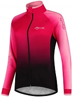 Dámský dres s dlouhým rukávem GLOW M růžový - Rogelli
