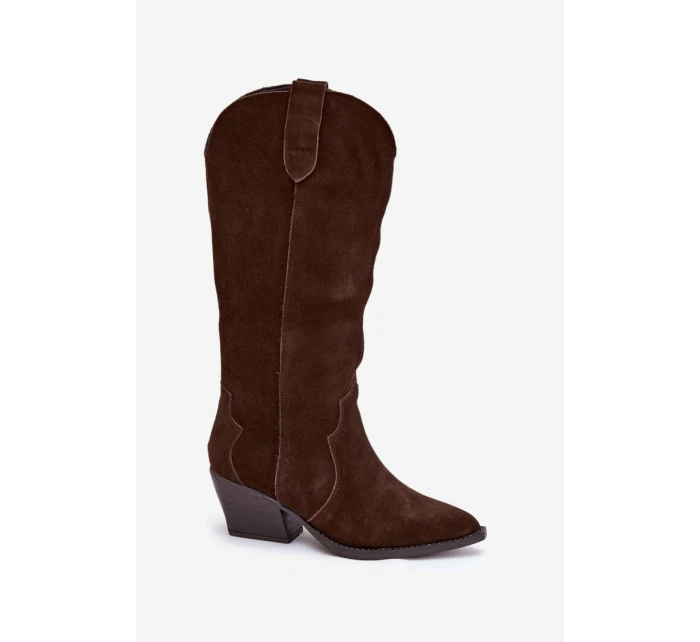 Kozačky na podpatku  model 222727 Step in style