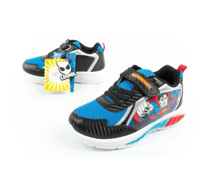 Leomil dětské sportovní boty tenisky pro chlapce Superman LED