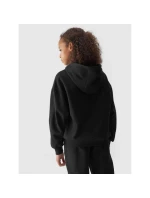 Dívčí nepruhovaná mikina s kapucí 4F Junior 4FJWAW24TSWSF1213-20S Dívčí nepruhovaná mikina s kapucí 4F Junior 4FJWAW24TSWSF1213-20S