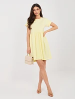 RV šaty SK 5672.03P světle žluté