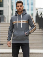 Pánská tmavě šedá mikina FashionStreet BX5936