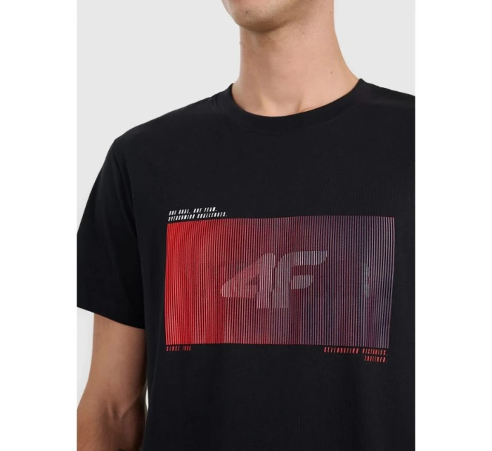 Pánské tričko s potiskem 4F 4FRAW25TTSHM3224-20S