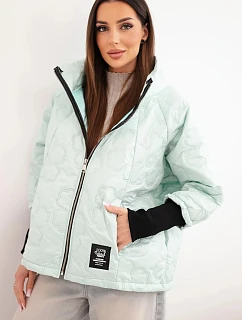 Dámská jarní prošívaná bunda s  a zipem model 22040182 - K-Fashion