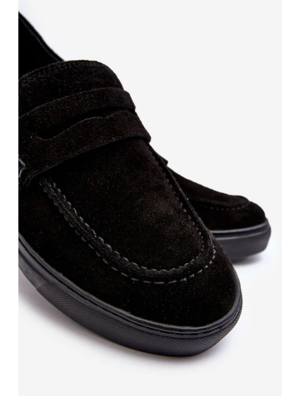 Mužské semišové polobotky Černé model 21643143 - Zazoo Mužské semišové polobotky Černé model 21643143 - Zazoo