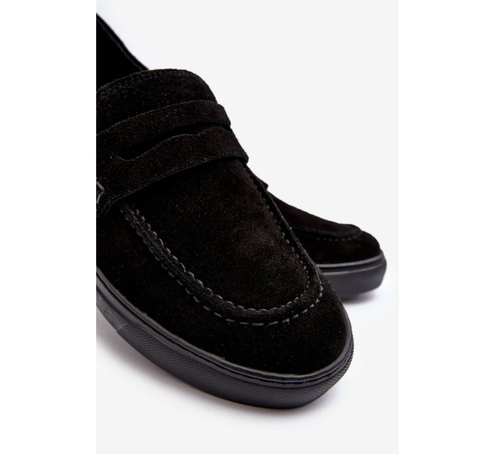 Mužské semišové polobotky Černé model 21643143 - Zazoo Mužské semišové polobotky Černé model 21643143 - Zazoo