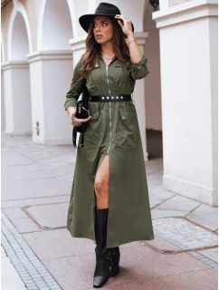 Khaki midi šaty MORTISZ FashionStreet EY2379
