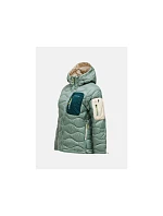 Dámská péřová bunda PEAK model 22241375 model Helium Utility Down Hood Jacket, zelená barva - Peak Performance Dámská péřová bunda PEAK model 22241375 model Helium Utility Down Hood Jacket, zelená barva - Peak Performance