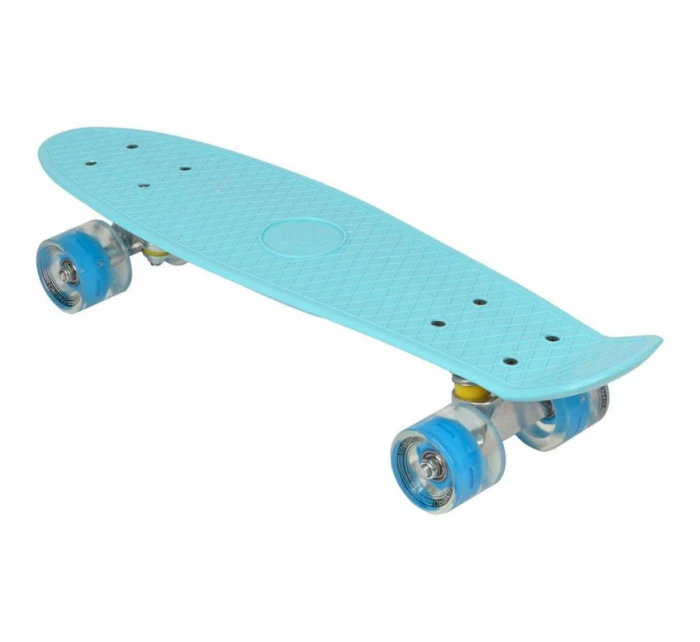 Plastový skateboard 22" Led Enero modrý 1007366 Plastový skateboard 22" Led Enero modrý 1007366