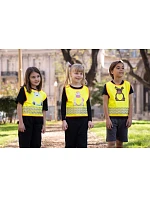 Korntex FUN Dětská bezpečnostní vesta 76.FUNY hi vis yellow/polar bear Korntex FUN Dětská bezpečnostní vesta 76.FUNY hi vis yellow/polar bear