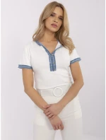 T shirt NM TS model 20989497 ecru - FPrice T shirt NM TS model 20989497 ecru - FPrice