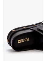 Dámské pantofle na platformě Big Star Černá
