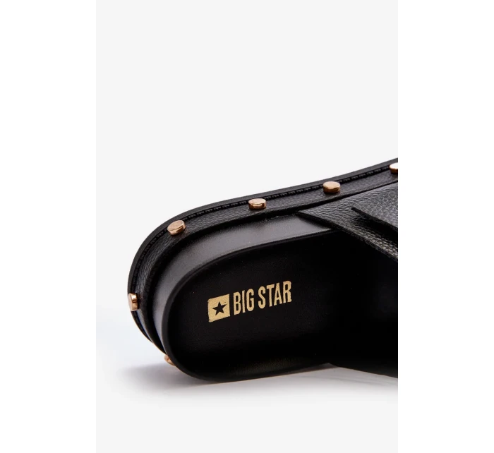 Dámské pantofle na platformě Big Star Černá