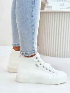 Zateplené Dámské Tenisky S Prošíváním Big Star Bílé