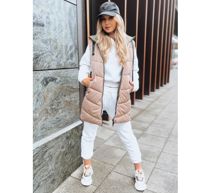 ONADE FashionStreet dámská oboustranná velbloudí vesta TY3726