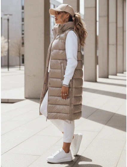 Dámská prošívaná vesta GANTINI béžová FashionStreet TY3745