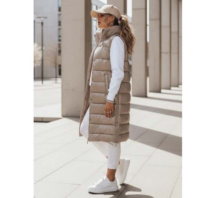 Dámská prošívaná vesta GANTINI béžová FashionStreet TY3745