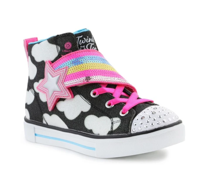Boty Skechers Twinkle Toes: Twinkle Sparks - Shooting Star Jr 314775L-BKMT