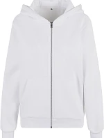 Build your Brand BY 290 Dámská mikina s kapucí z těžké bavlny "Fluffy" 56.0290 white