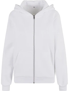 Build your Brand BY 290 Dámská mikina s kapucí z těžké bavlny "Fluffy" 56.0290 white
