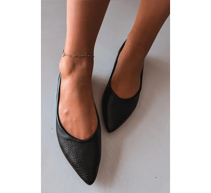 Černé baleríny z eko kůže model 22091924 - Boto