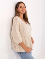 Jumper IT SW 7703.70 světle béžový