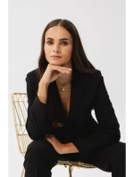 S353 Sako na míru s jedním knoflíkem - černé