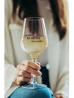 ...PROTOŽE BÝT DRUŽIČKA NENÍ PRDEL... - čirá nerozbitná sklenice na víno 470 ml ...PROTOŽE BÝT DRUŽIČKA NENÍ PRDEL... - čirá nerozbitná sklenice na víno 470 ml