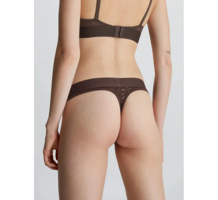 Dámská tanga  tm. hnědé  model 19060375 - Calvin Klein