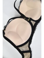 PUSH PODPRSENKA JULIA 19167 ČERNÁ BÉŽOVÁ